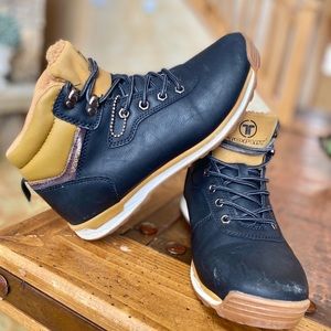 Hiking winter boots men leather size 6.5